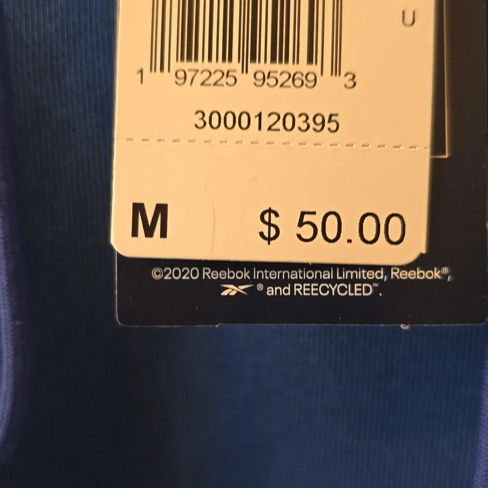 REEBOK BRAND SIGNATURE MEN'S BLUE PULLOVER FLEECE HOODIE SIZE MEDIUM - Picture 6 of 15